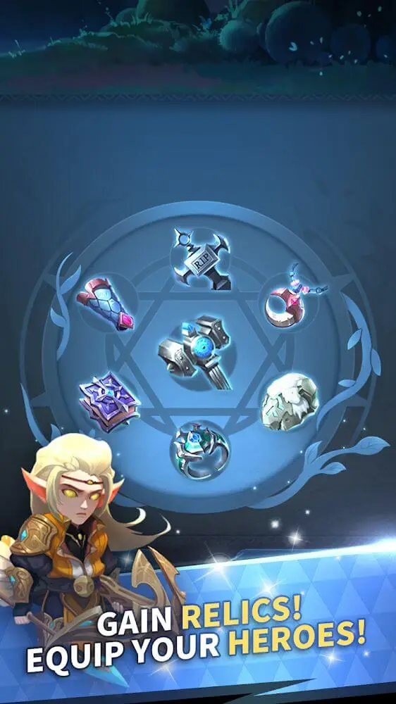 Screenshot of the Mist Forest app