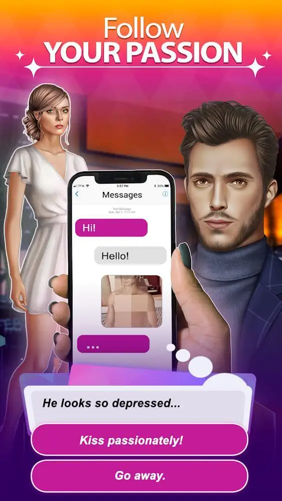 Screenshot of the Modern Story app