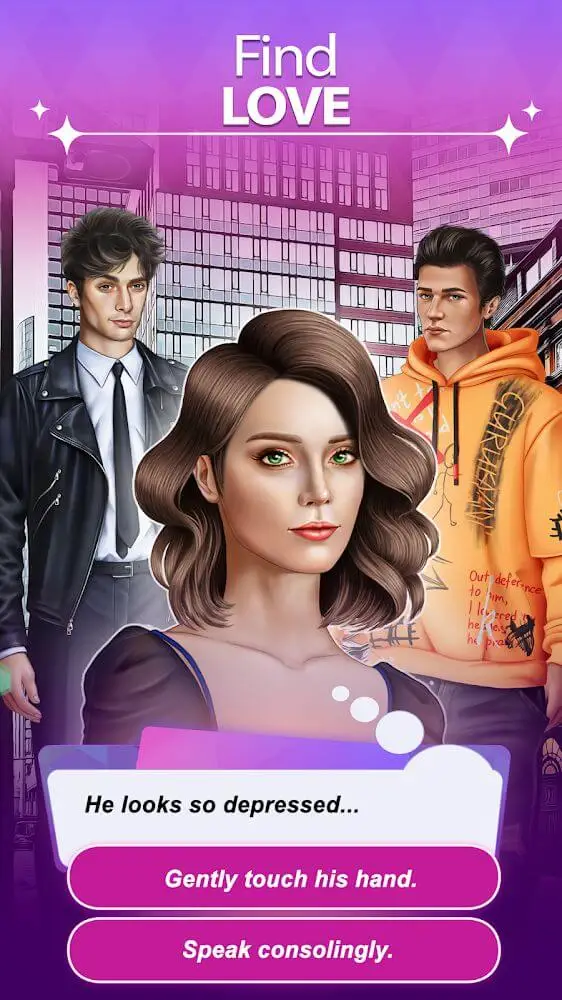 Screenshot of the Modern Story app