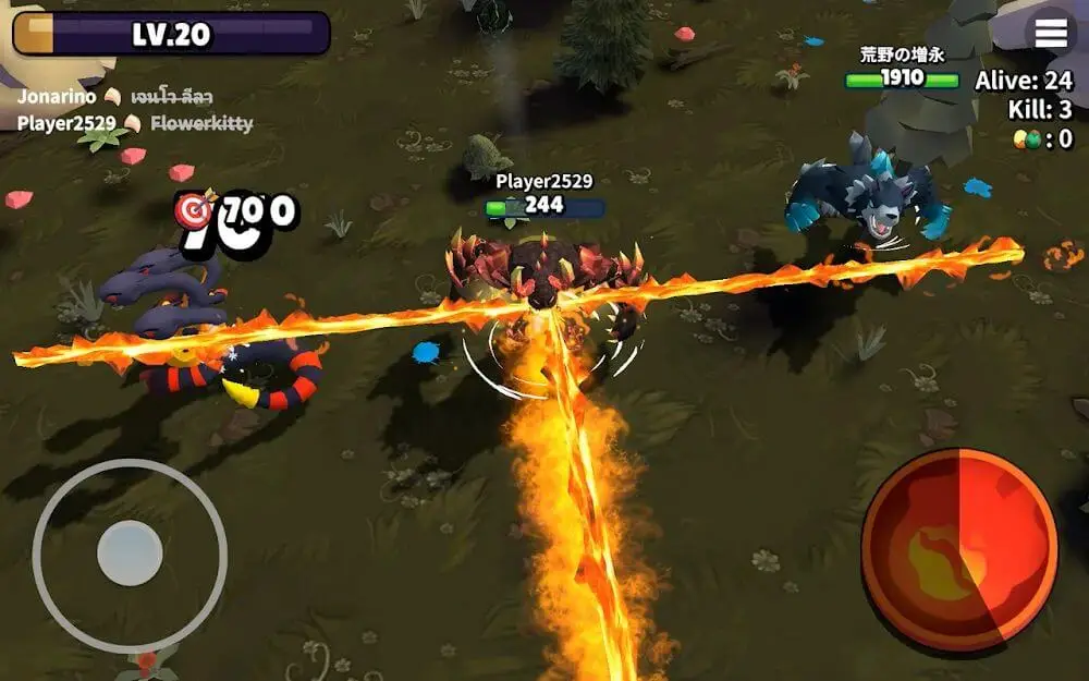 Screenshot of the Monstars.io: Monster Evolution game