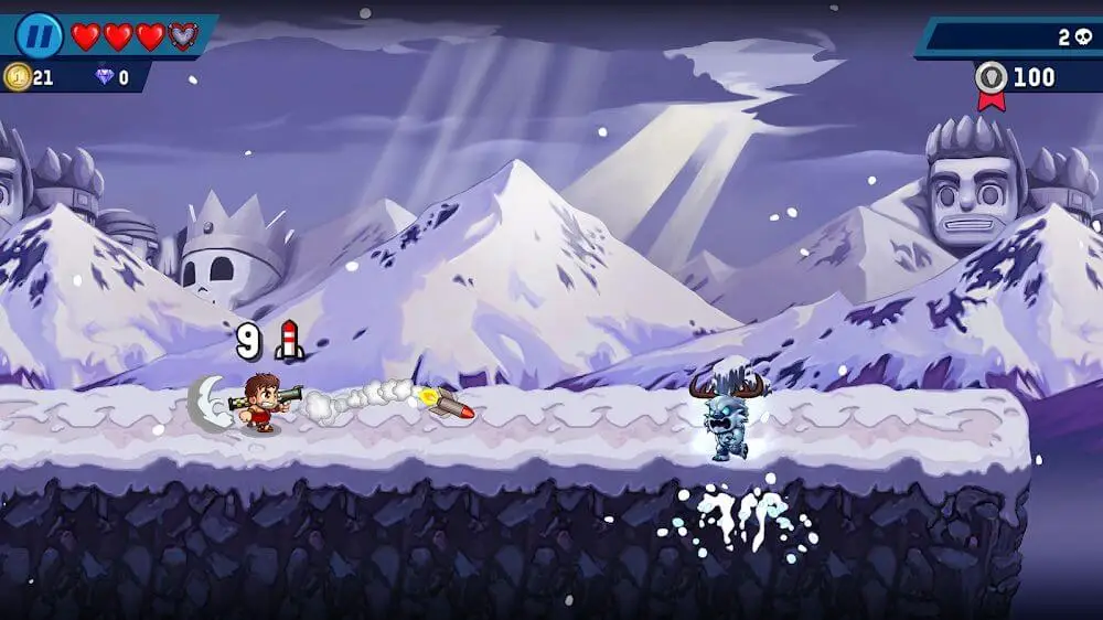 Screenshot of the Monster Dash game
