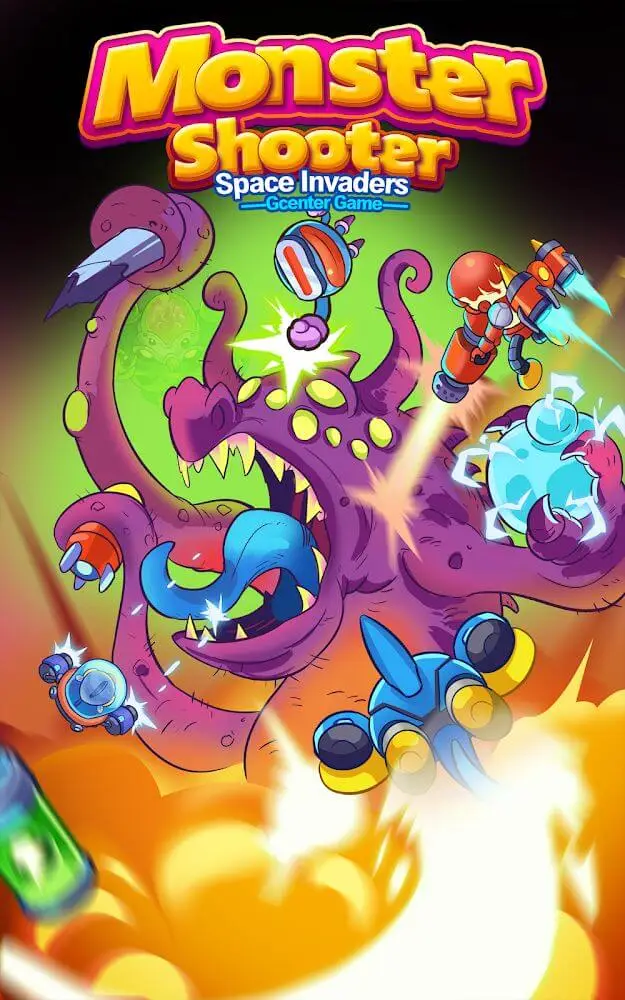 Screenshot of the Monster Shooter: Space Invader app