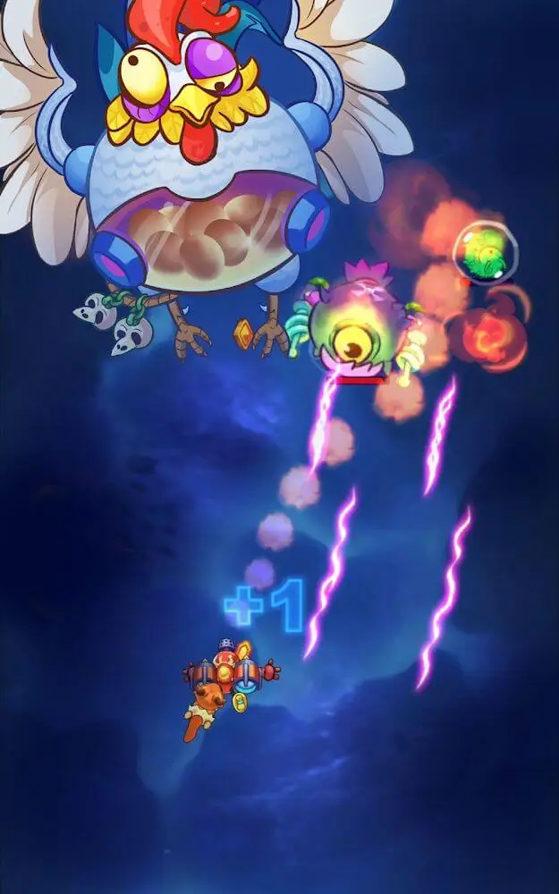Screenshot of the Monster Shooter: Space Invader app