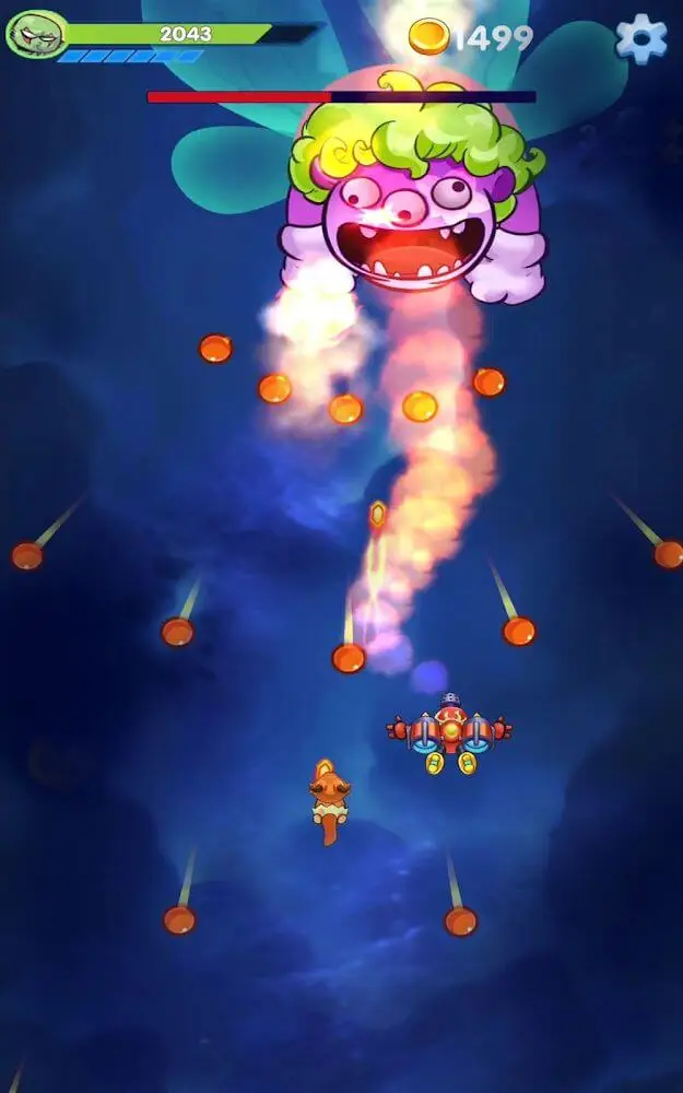 Screenshot of the Monster Shooter: Space Invader app