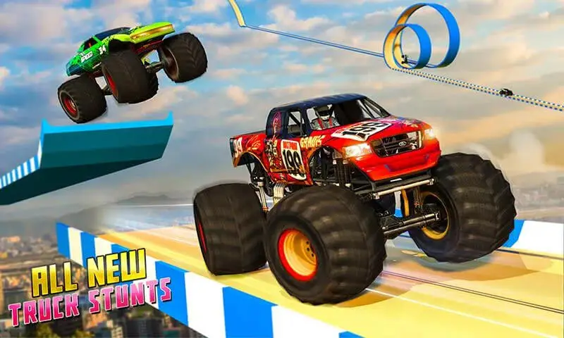 Screenshot of the Monster Truck Race Car Game game