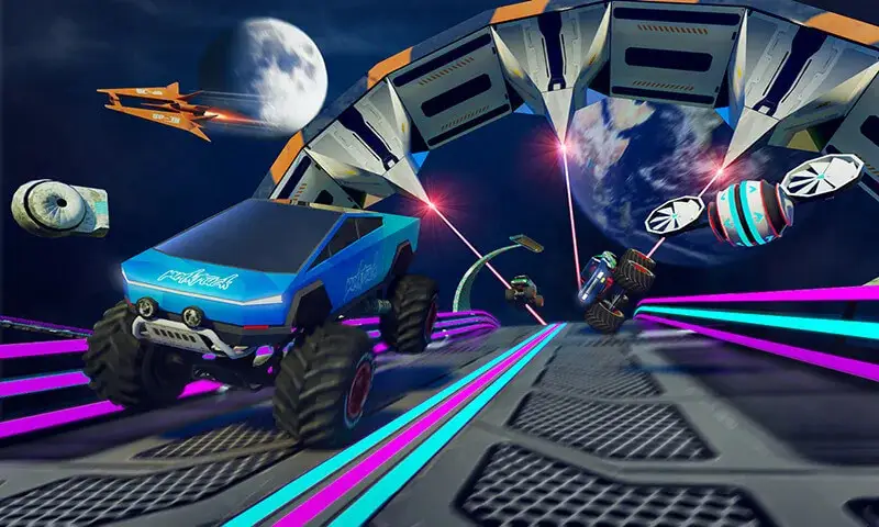 Screenshot of the Monster Truck Race Car Game game