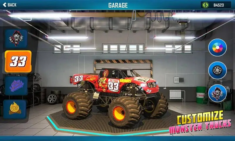 Screenshot of the Monster Truck Race Car Game game