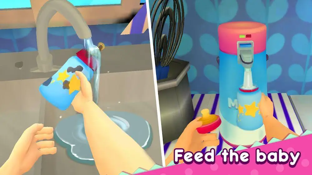 Screenshot of the Mother Simulator: Virtual Baby game
