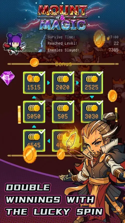 Screenshot of the Mount and Magic  app