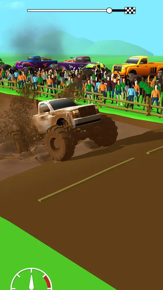 Screenshot of the Mud Racing app