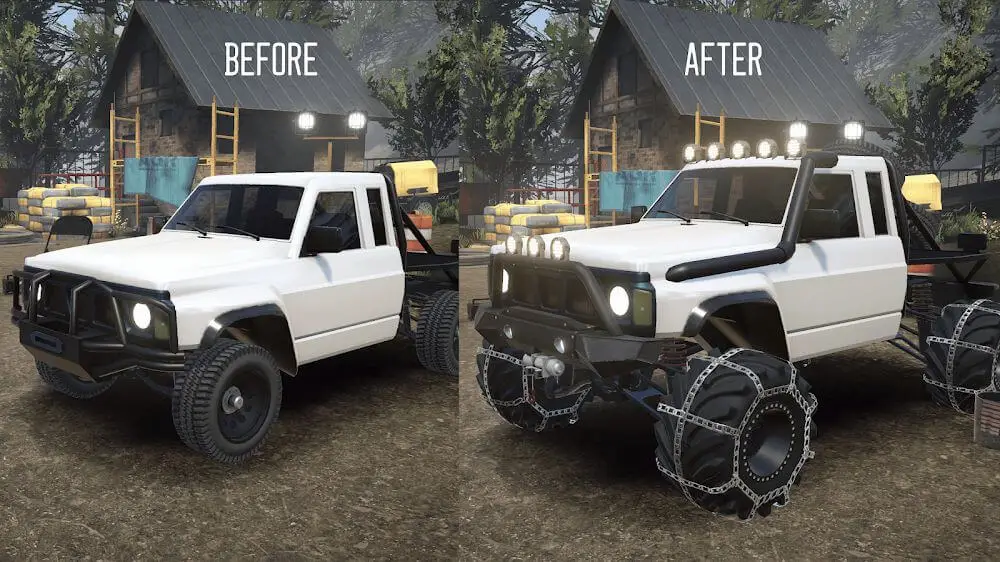 Screenshot of the Mudness Offroad Car Simulator game