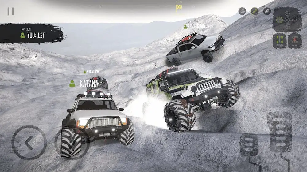 Screenshot of the Mudness Offroad Car Simulator game