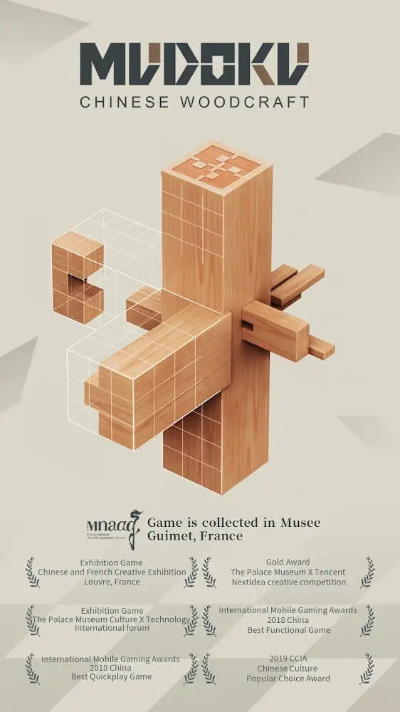 Screenshot of the Mudoku: Chinese Woodcraft app