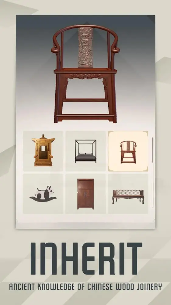 Screenshot of the Mudoku: Chinese Woodcraft app