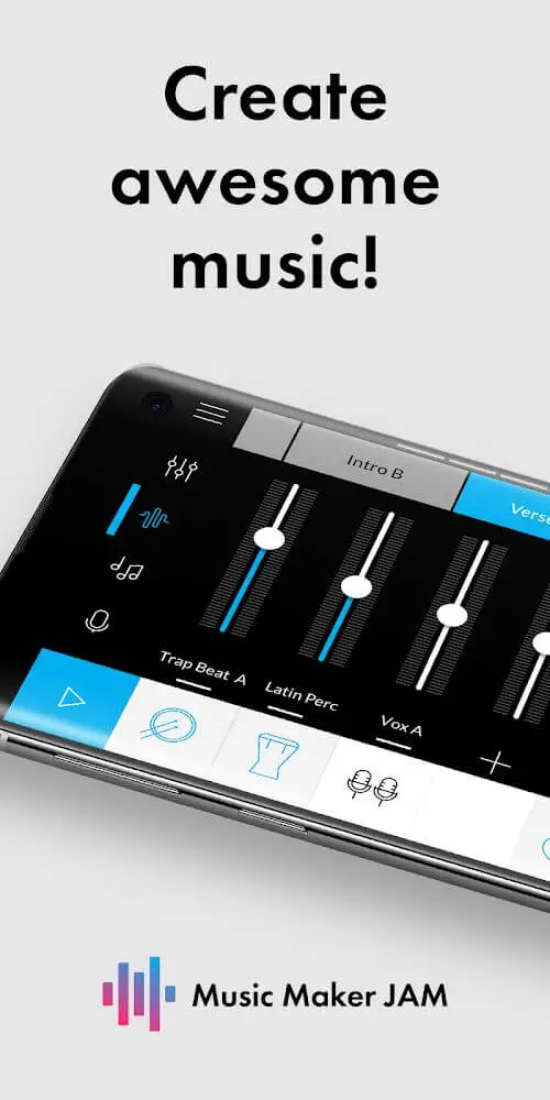 Screenshot of the Music Maker JAM app