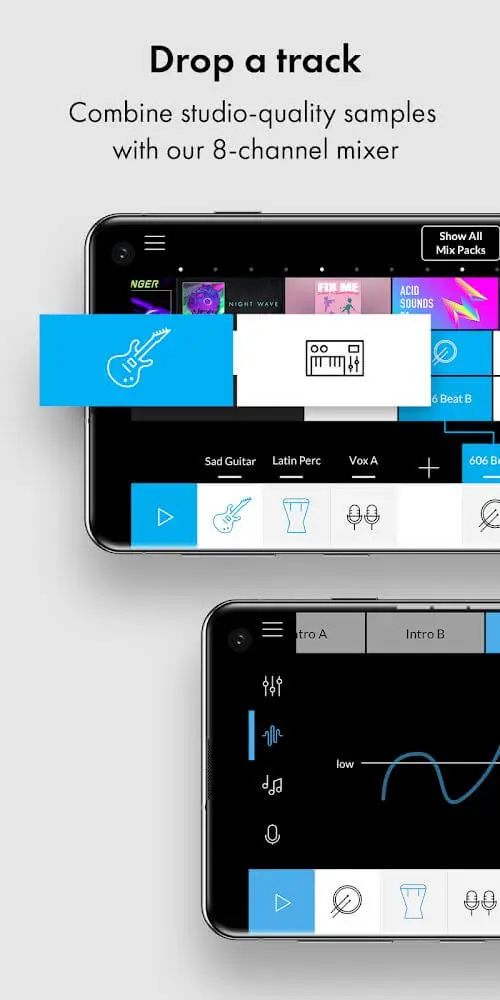 Screenshot of the Music Maker JAM app