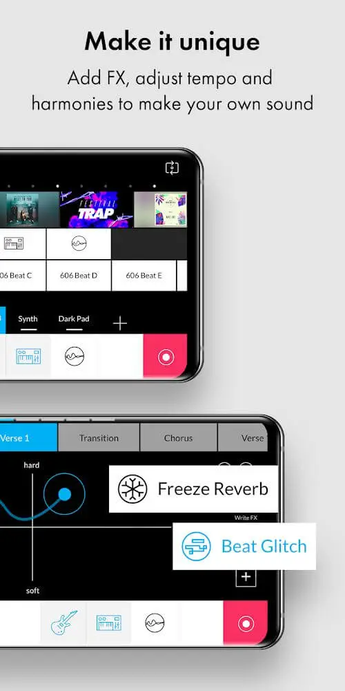Screenshot of the Music Maker JAM app
