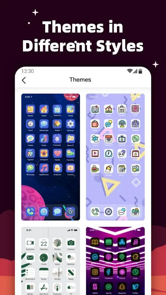 Screenshot of the MyICON app
