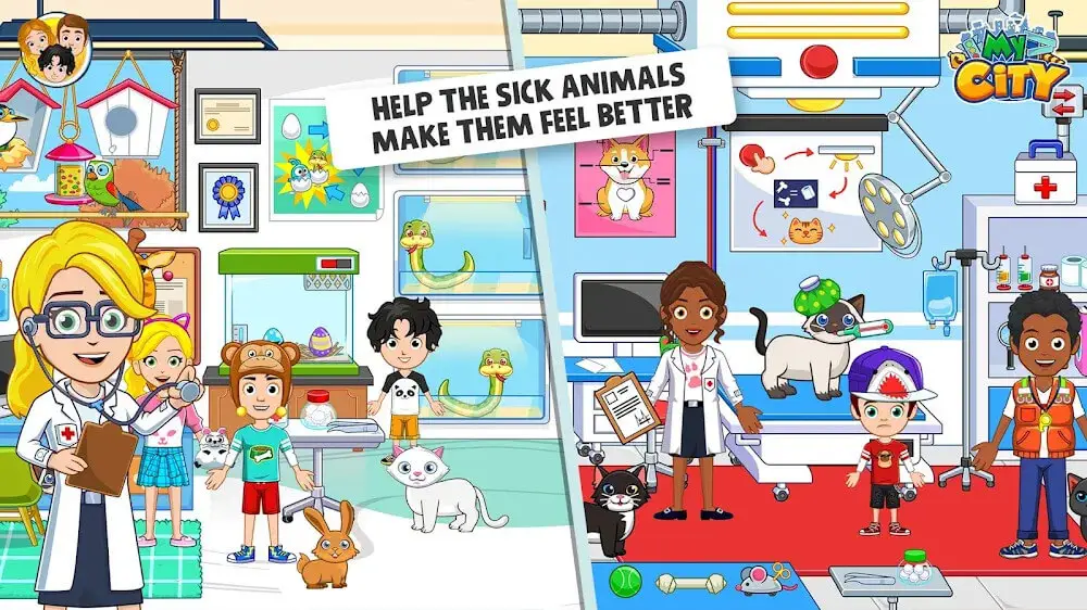Screenshot of the My City: Animal Shelter game