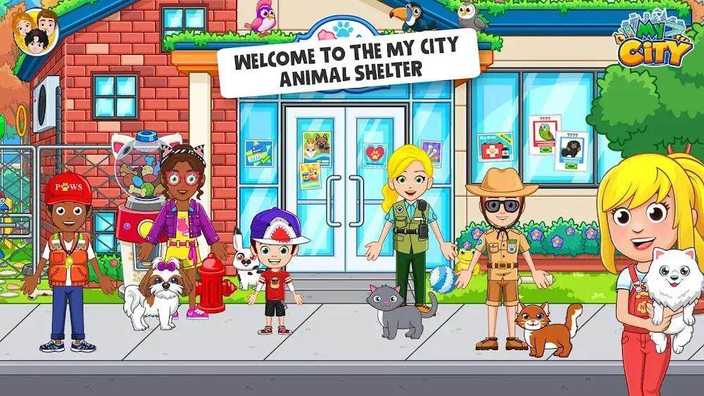 Screenshot of the My City: Animal Shelter game