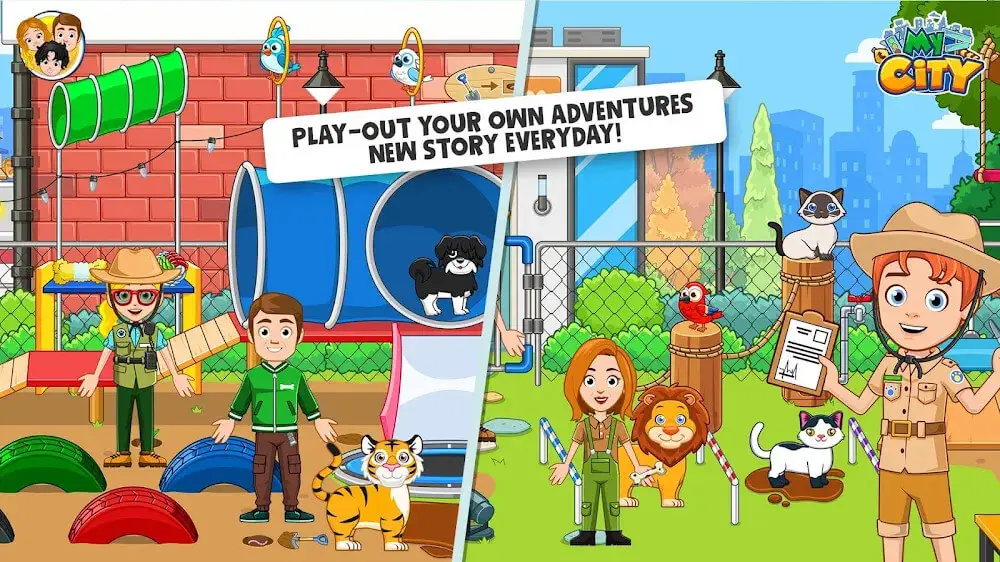 Screenshot of the My City: Animal Shelter game