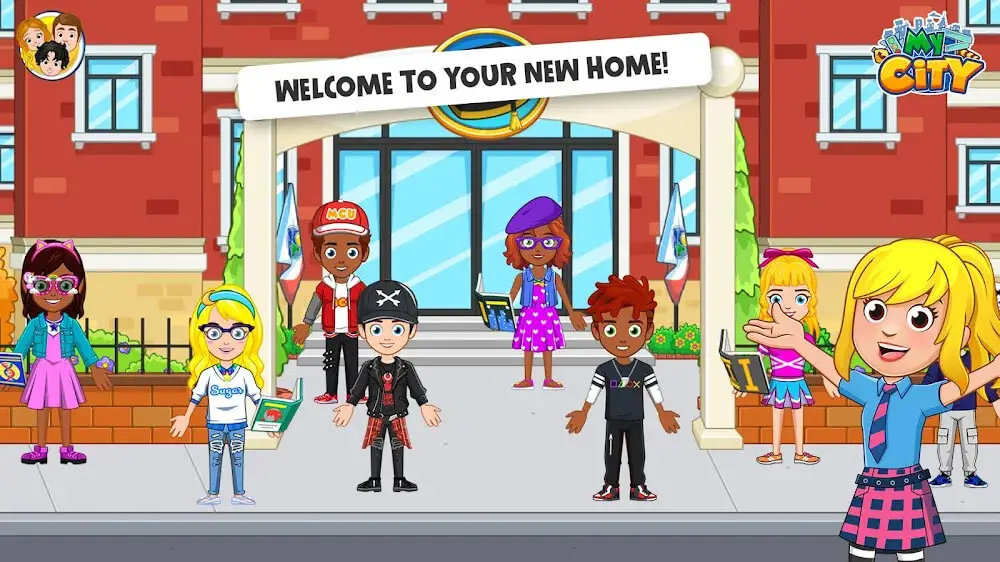 Screenshot of the My City: College Dorm Friends game