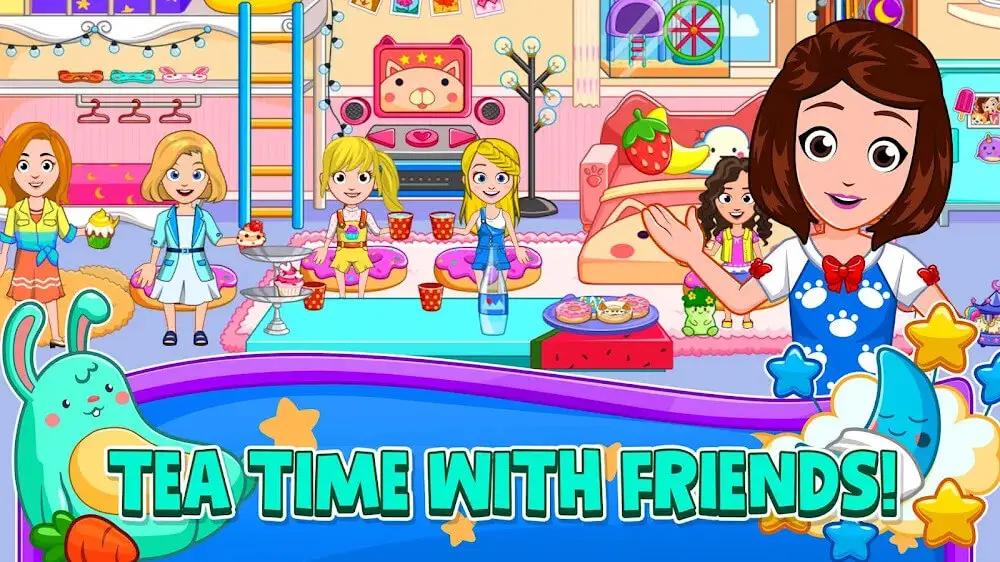 Screenshot of the My City: Pajama Party game