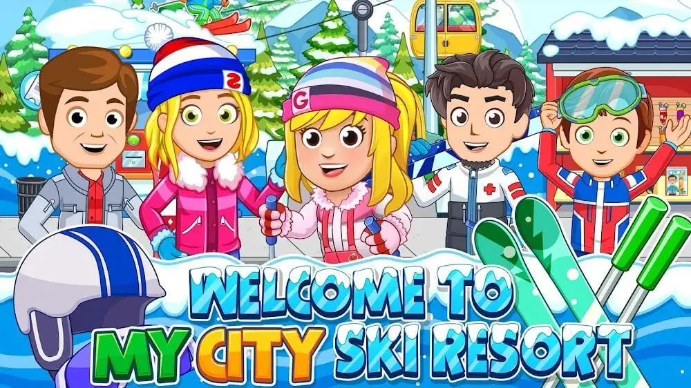 Screenshot of the My City: Ski Resort game