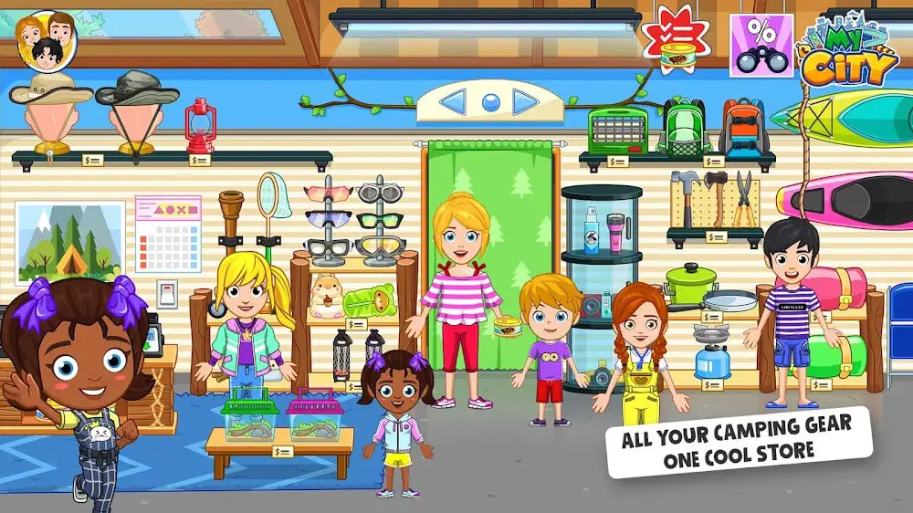 Screenshot of the My City: Wildlife Camping game
