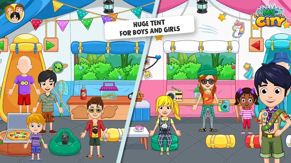 Screenshot of the My City: Wildlife Camping game