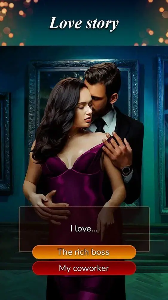 Screenshot of the My Love Story: Romance Club app
