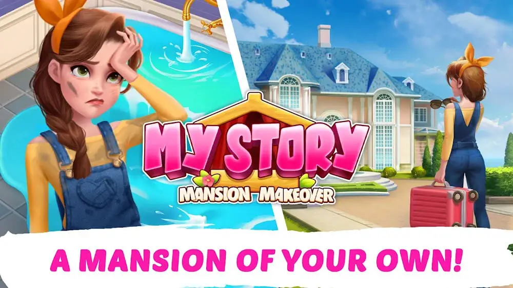 Screenshot of the My Story Mansion Makeover game