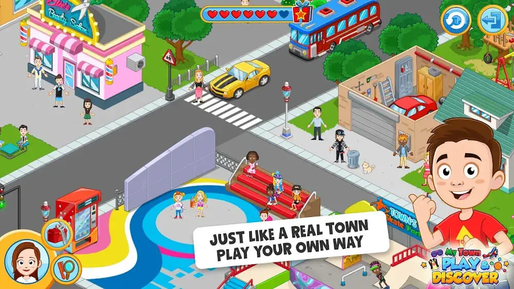 Screenshot of the My Town: Discovery game