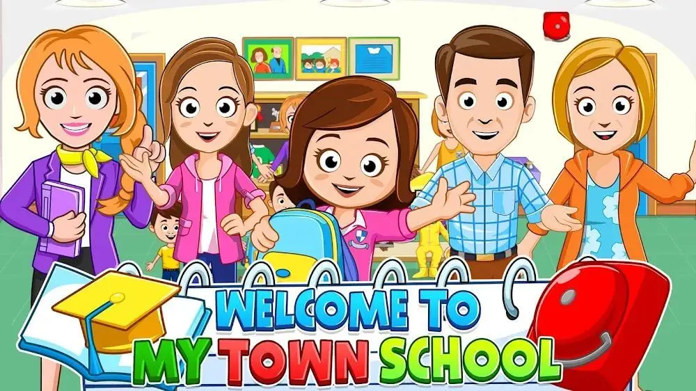 Screenshot of the My Town: School game