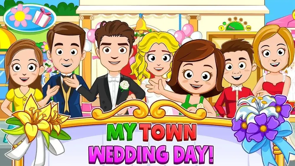 Screenshot of the My Town: Wedding game