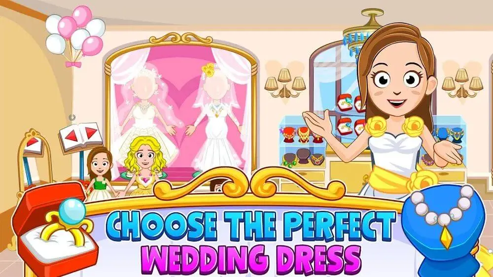 Screenshot of the My Town: Wedding game