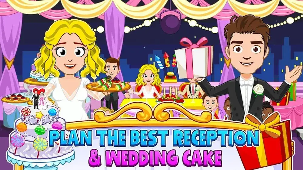 Screenshot of the My Town: Wedding game