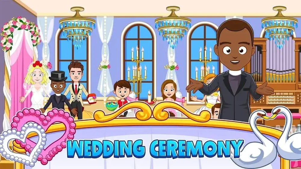 Screenshot of the My Town: Wedding game