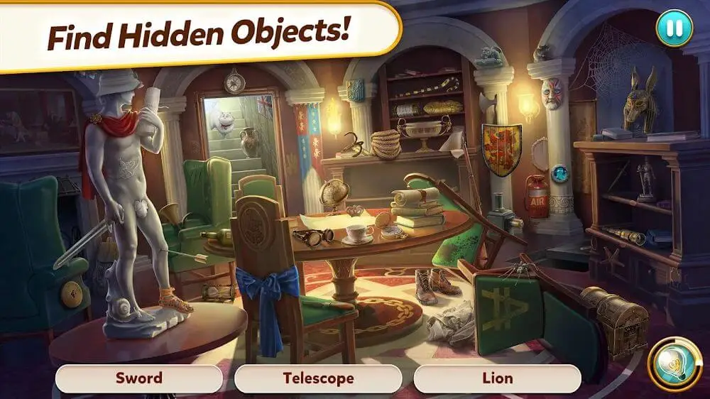 Screenshot of the Mystery Match Village game