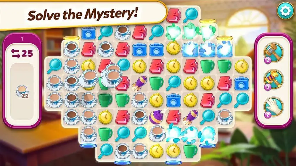 Screenshot of the Mystery Match Village game