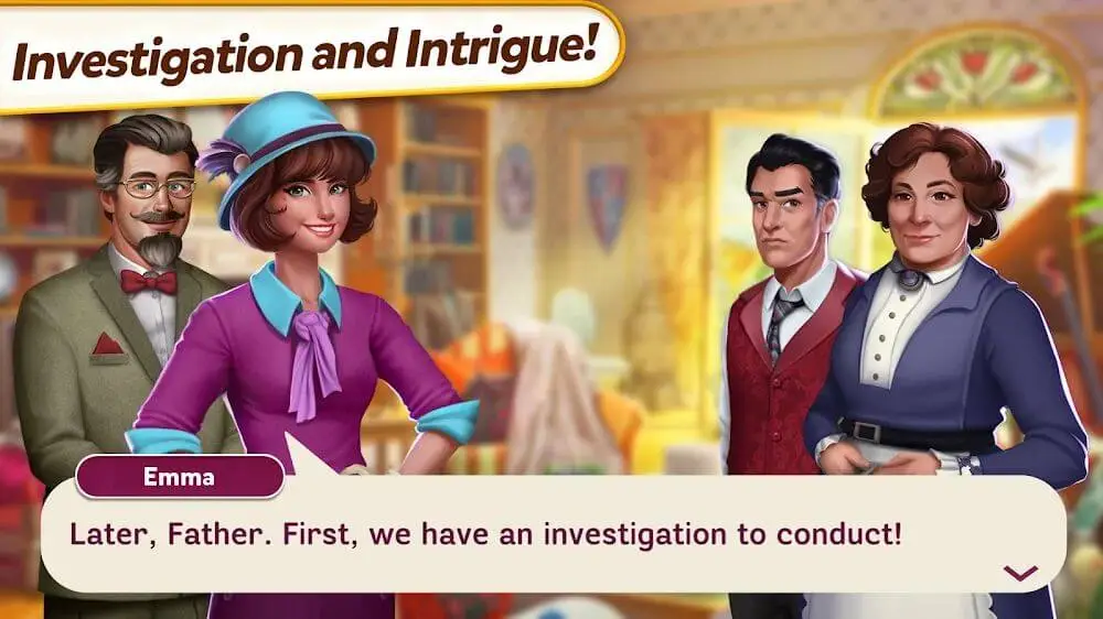 Screenshot of the Mystery Match Village game