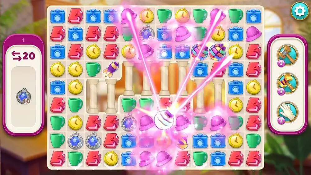 Screenshot of the Mystery Match Village game