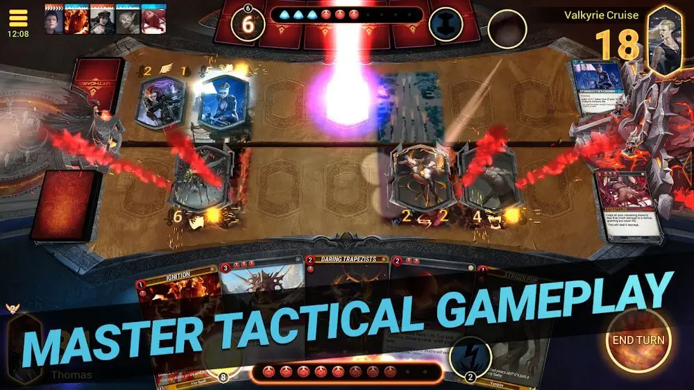 Screenshot of the Mythgard CCG game
