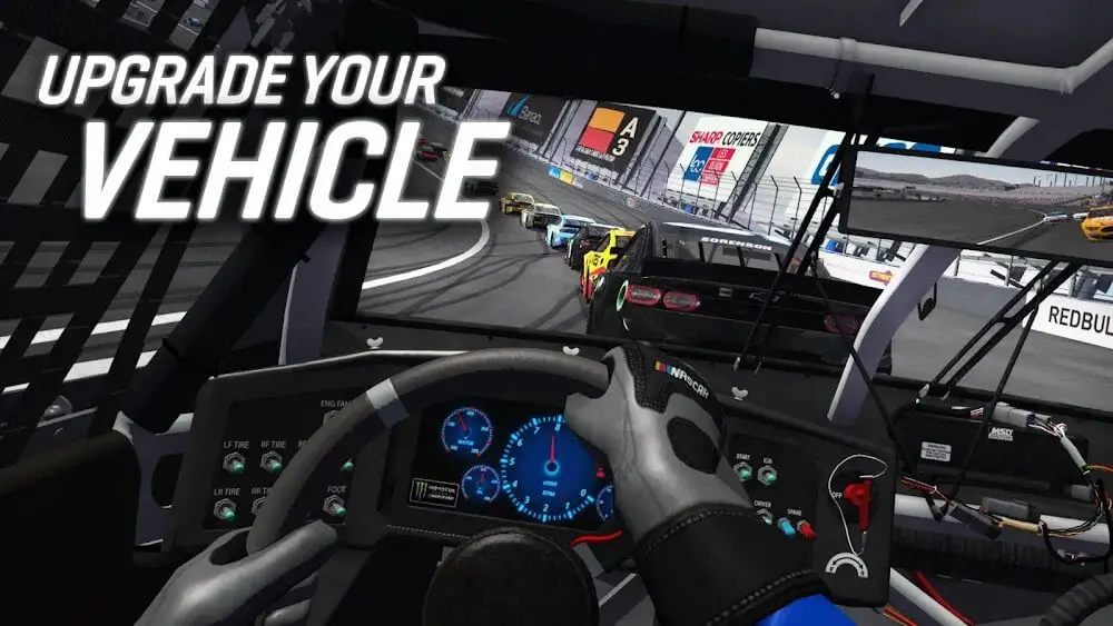 Screenshot of the NASCAR Heat Mobile game