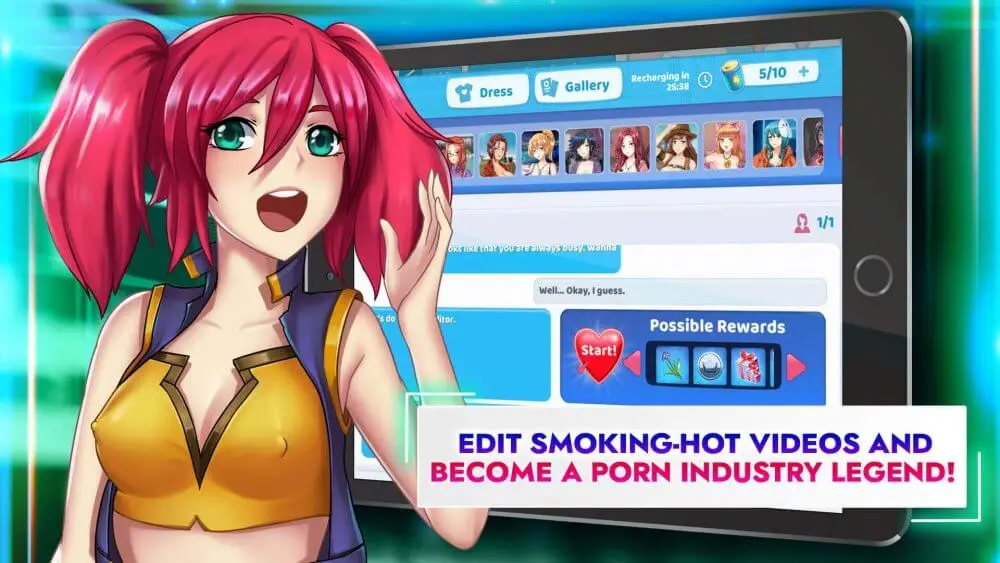 Screenshot of the NSFW Studio game