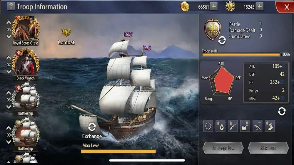 Screenshot of the Napoleon Empire War game