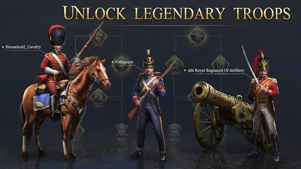 Screenshot of the Napoleon Empire War game