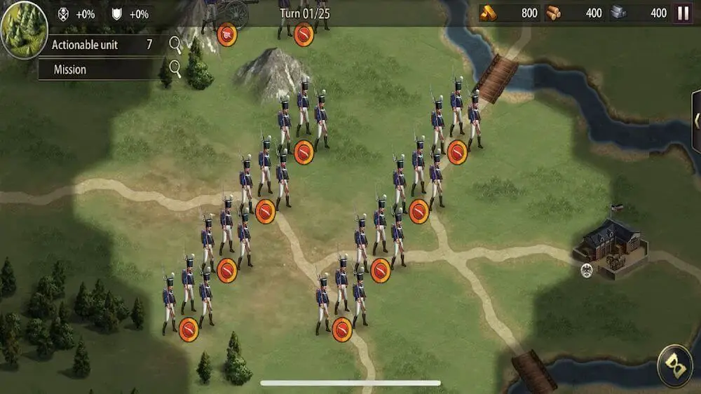 Screenshot of the Napoleon Empire War game