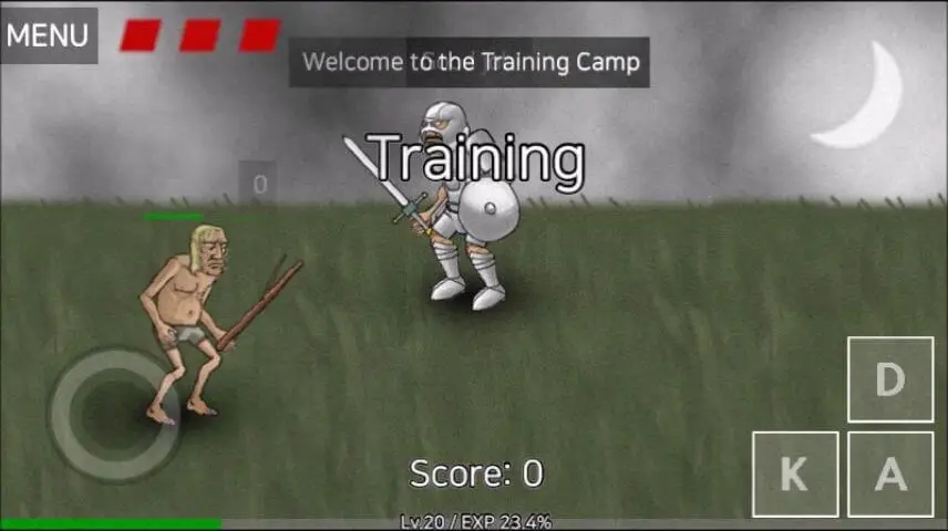 Screenshot of the Necromancer Story game