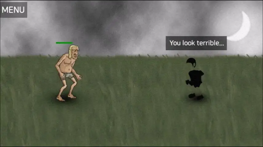 Screenshot of the Necromancer Story game